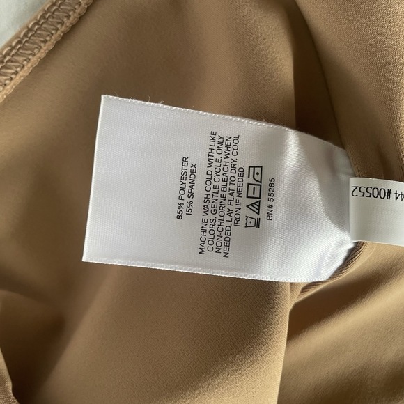 Express XL Body Contour Camel Square Neck Bodysuit NWT - Picture 6 of 6